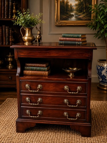 Mahogany lamp table - mahogany, bedside