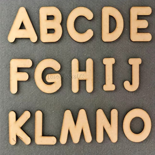 Wooden large letters - wooden, box