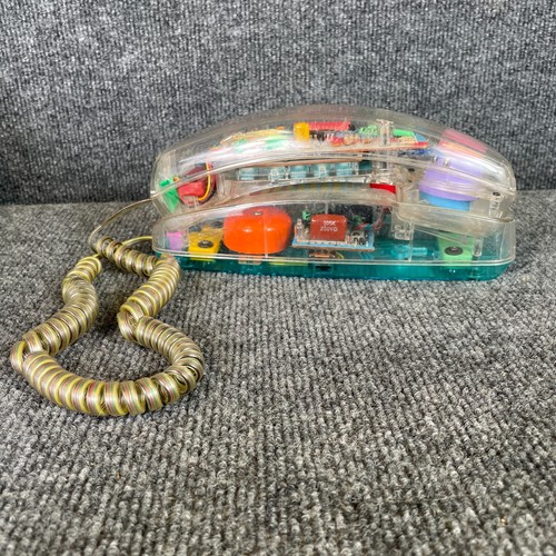 80s retro telephone clear - retro, neon