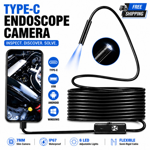 Usb type endoscope - usb, borescope