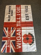 Wigan Athletic Flag 5ft by 3ft - Wigan Flag Wigan Football