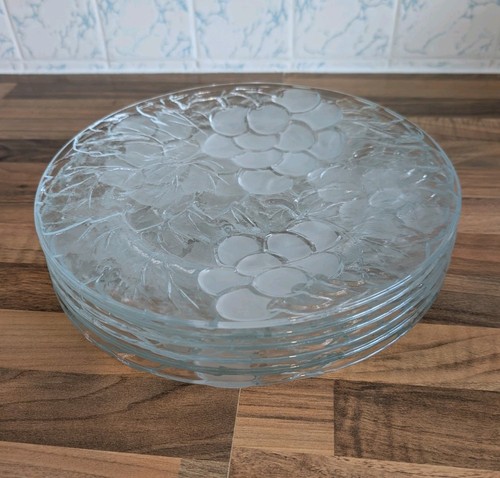 Set vintage glass dinner - of, 6