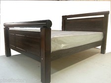 CHUNKY PINE BED FRAME WITH