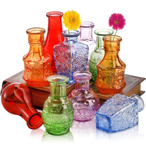 Pack glass bud - vases, small