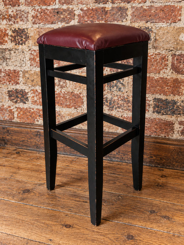 Vintage hardwood bar stool - vintage,