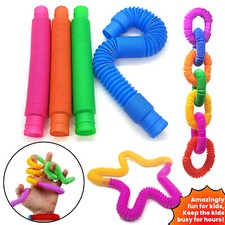New 6-24 Pcs Fidget Pop Tube