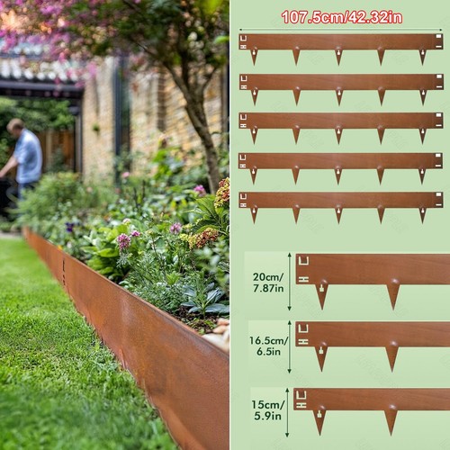Heavy duty metal garden border - duty,