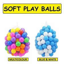 PLASTIC SOFT PLAY BALLS BRIGHT