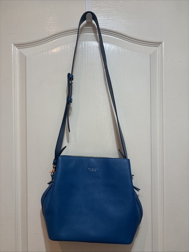 Radley blue leather handbag - blue,