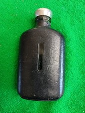 Vintage Glass Spirit Flask Hip