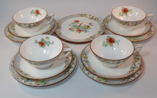 Antique mintons exotic - exotic, bird