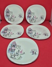 5 X Alfred Meakin Montmartre Plates 15cm