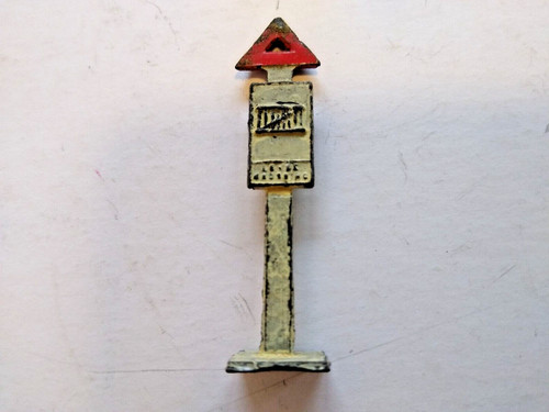 Vintage diecast toy road - vintage, sign
