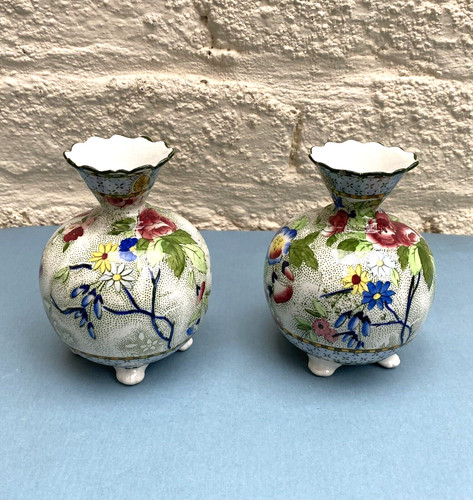 Matched pair royal corona ware - royal,