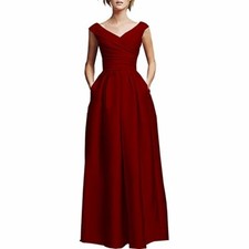 UK NEW Evening Formal Party Ball Gown Prom Bridesmaid Hosting Grace Dress