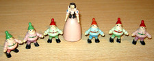 Vintage SNOW WHITE & DWARFS Painted Wooden Figures - unknown age / maker