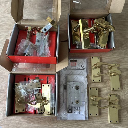 Complete vintage brass door - complete,