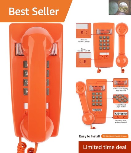 Old fashioned retro wall - wall, phone