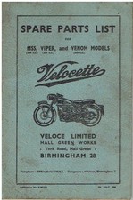 VELOCETTE 350cc VIPER 500cc