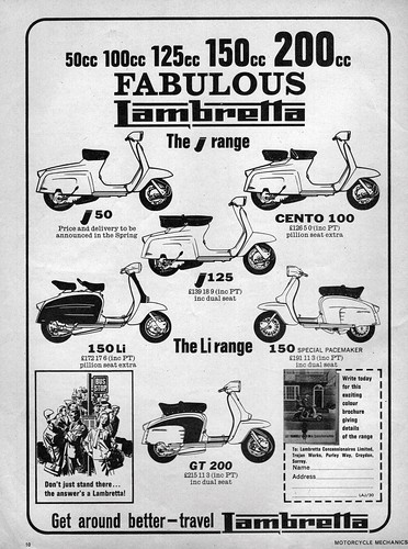 1965 lambretta j50 j125 cento - j50,