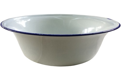 Large enamel wash bowl - enamel,