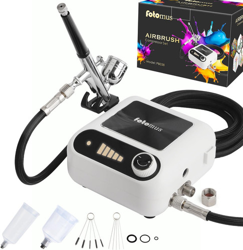 Airbrush kit with - airbrush,