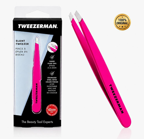 Tweezerman slant tweezer pink - tweezerman,