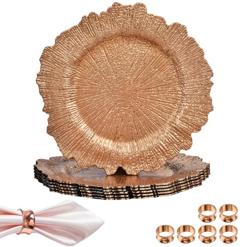 Glass charger plates - charger, 33cm