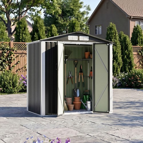 Metal garden shed - garden,