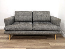 SOFA 2 Seater Grey Herringbone