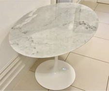 Oval Marble Top Tulip Dining
