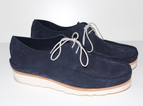 Fracap navy suede - moc, toe