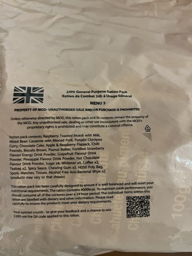 British army ration packs mres - british,