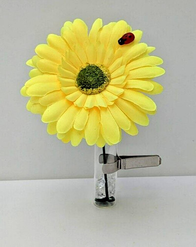 Clip vent vase yellow - vent, &