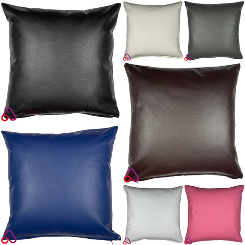 Pvc faux leather cushion cover - cushion,