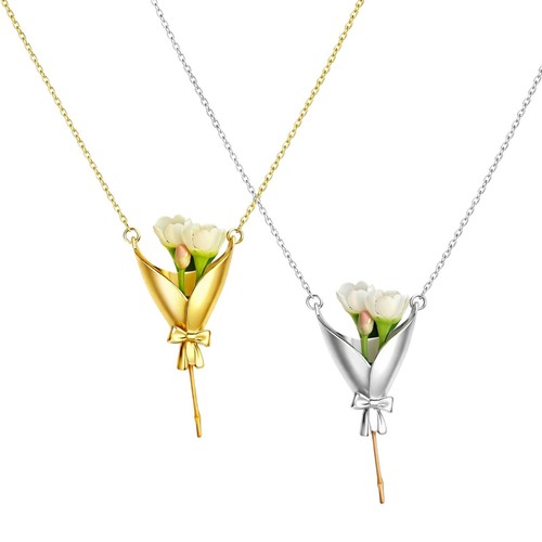 Bouquet necklace flower - flower, holder