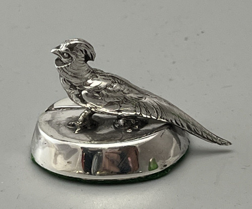 Edwardian silver pheasant - edwardian,