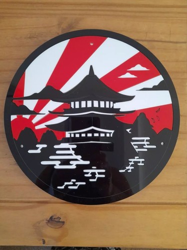 Japanese wall art - plaque,