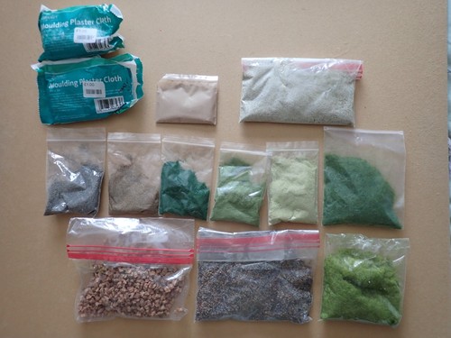 Mixed lot model scenery - mixed,