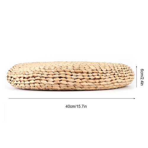 Cattail hand 8209 woven pouf - hand&8209;woven,