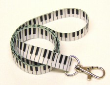PIANO KEYS pattern neck strap