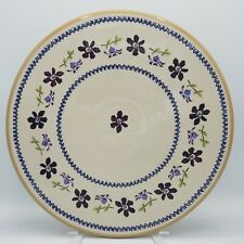 Nicholas Mosse Pottery Irish Pottery Floral 14" Round Platter Cake Plate Ireland