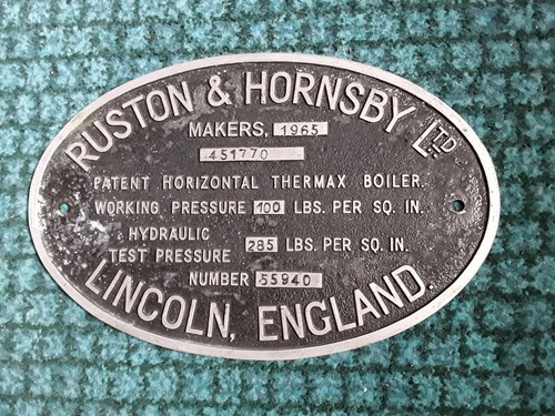 Ruston and hornsby boiler - and,