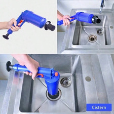 Drain Blaster Air Plunger – High Pressure Toilet Sink Kitchen Drain Unblocker