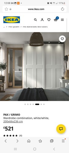 Ikea pax wardrobe with sliding - pax,