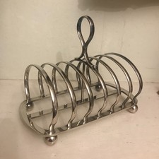 Antique Silver Plated Toast
