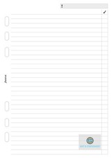 Filofax A5 size To Do Notepaper (25 Sheets) Refill  723027