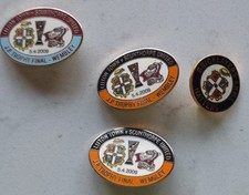 Luton Town  Lot X4  Various Vintage Metal Football Pin Badge