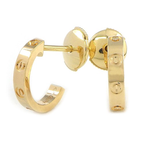 Cartier pierced earrings love - pierced,