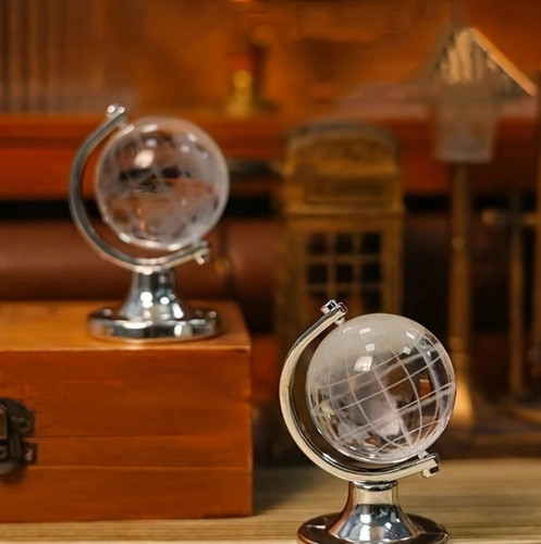 Crystal globe ornament with - globe,